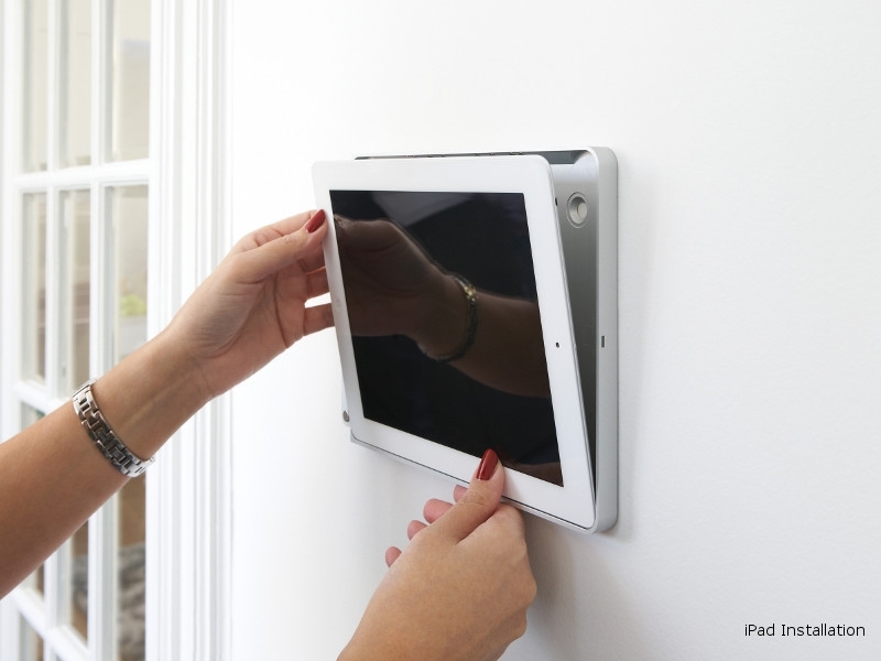 basalte Eve Wandhalterung iPad Pro 10.5, rund, silber Installation