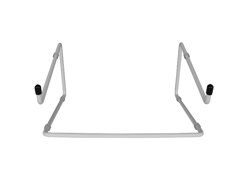 R-Go Steel Office Notebookhalterung RGOSC020W mit Tastaturablage, weiß 