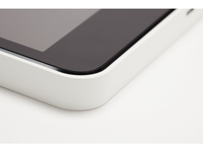 Basalte Eve diebstahlsicherer Wandhalter für iPad Mini 4, rund weiß abgerundete Ecken