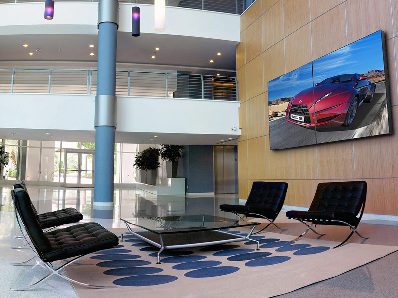 peerless DS-VW655-2X2 flache Videowand Halterung 2X2 Installiert mit Displays