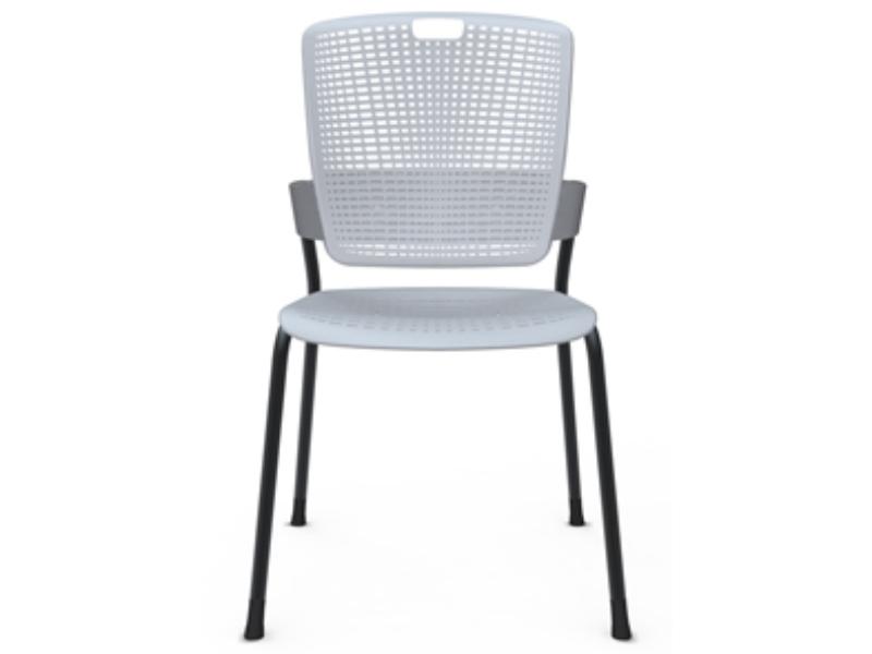 Humanscale Cinto ergonomischer Stapelstuhl, hellgrau