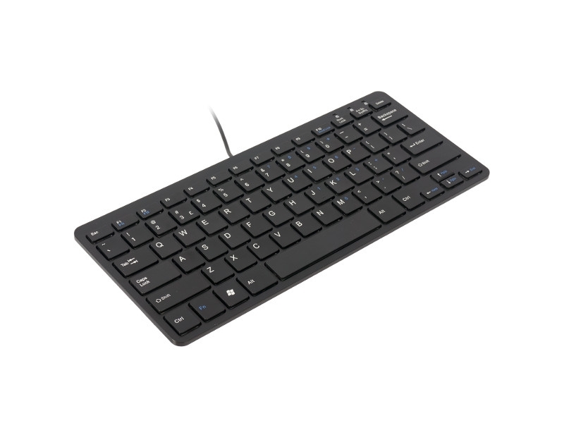 R-Go Compact Tastatur QWERTY (UK) RGOECUKBL, verkabelt