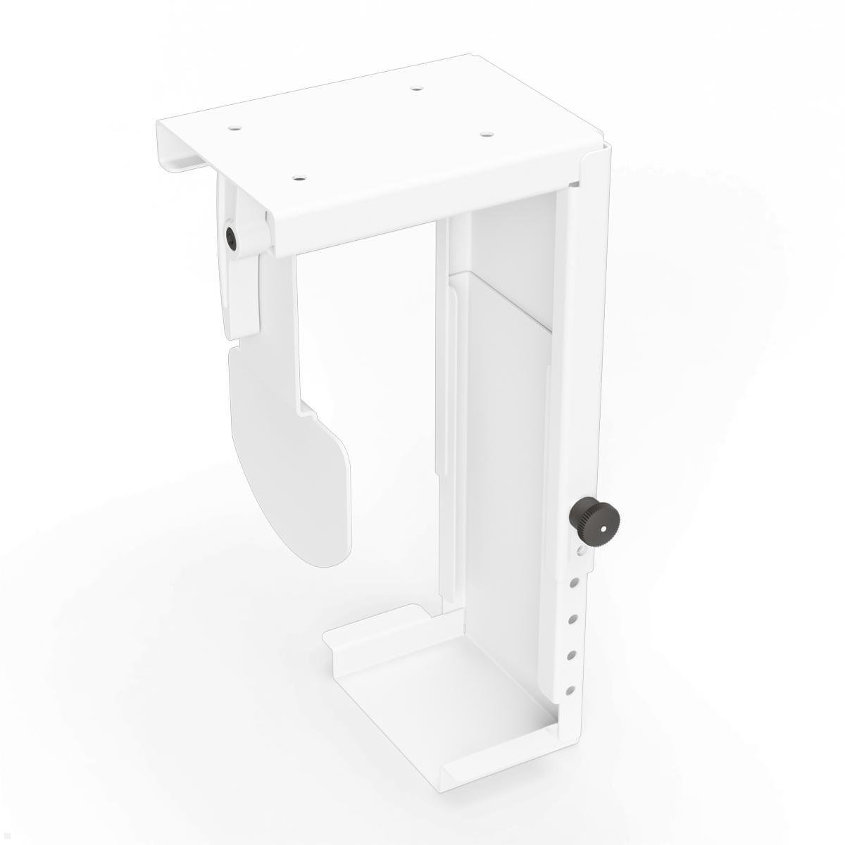 TecLines TPH002W Thin Client PC Halterung Untertisch 30-110 mm, weiß