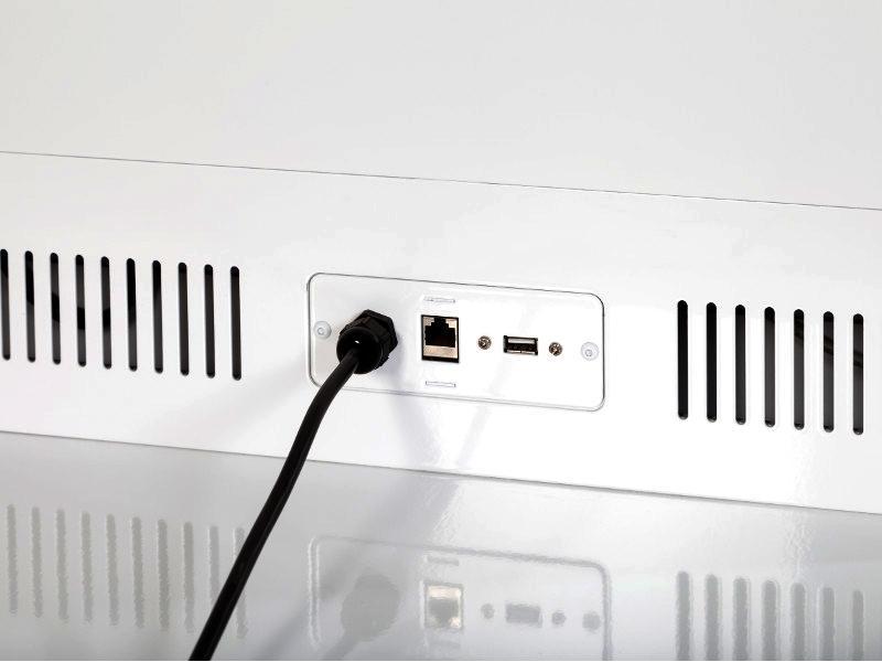 MonLines MDS021W Design PCAP Touch Display Stele 65 Zoll THIN Premium Anschlüsse