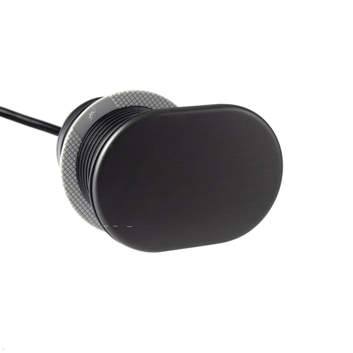 TecLines TES013B Einbau Steckdose mit USB-Charger A mit Deckel, geschlossen