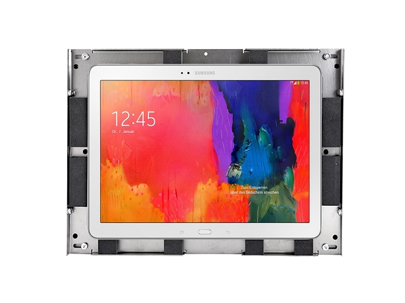 TabLines TWE007W Tablet Wandeinbau für Samsung Tab Pro 12.2 HB, weiß Frontansicht ohne Rahmen