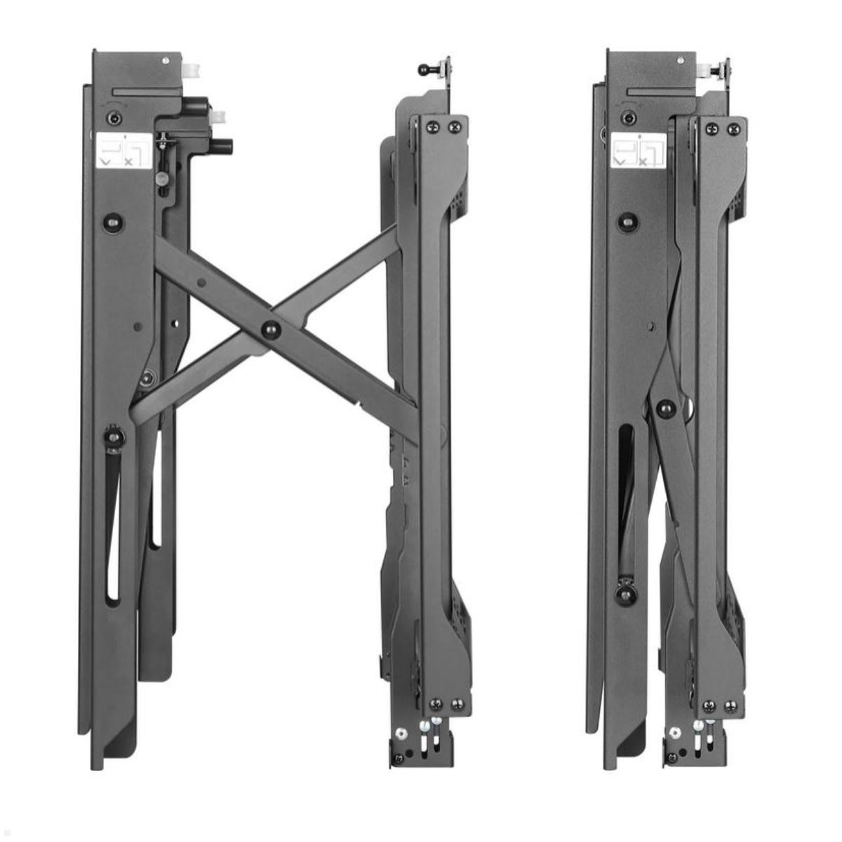 Neomounts LED-VW2500BLACK1 flache Videowall TV Wandhalterung bis 75 Zoll Seitenansicht
