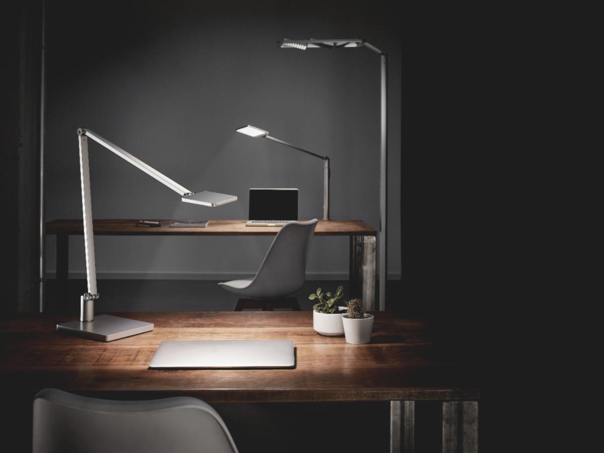 Novus Attenzia task LED Tischlampe Standfuß weiß (740+1291+000) Novus Leuchten