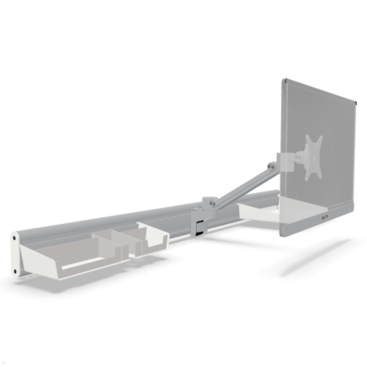 Dataflex Viewlite Schienensystem/Slatwall für die Wand 1400mm (58.714), Front, Zubehör optional