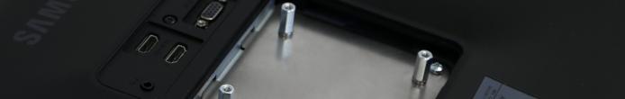 VESA Adapter für 2 Monitore / Pivot-Funktion / Abstandhalter Schrauben