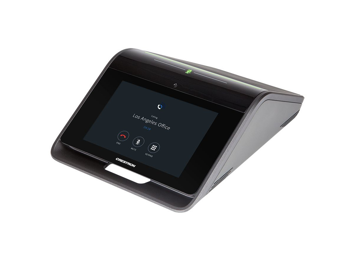 Crestron Mercury Video Konferenzsystem mit Huddly IQ™ Kamera Tabeltop Konsole