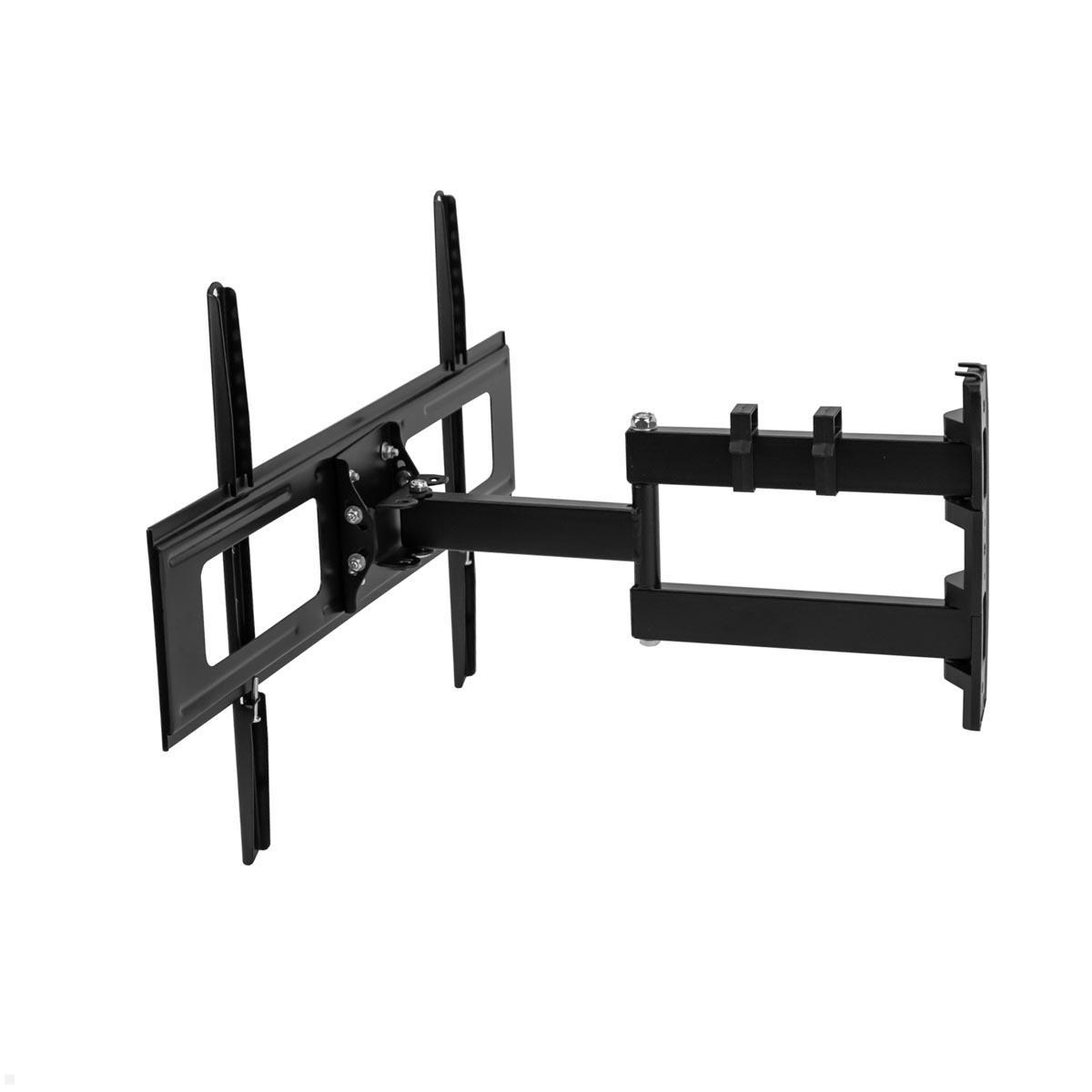 MonLines MWH021B schwenkbare TV Wandhalterung 37 bis 75 Zoll, schwarz max. Traglast 50 kg