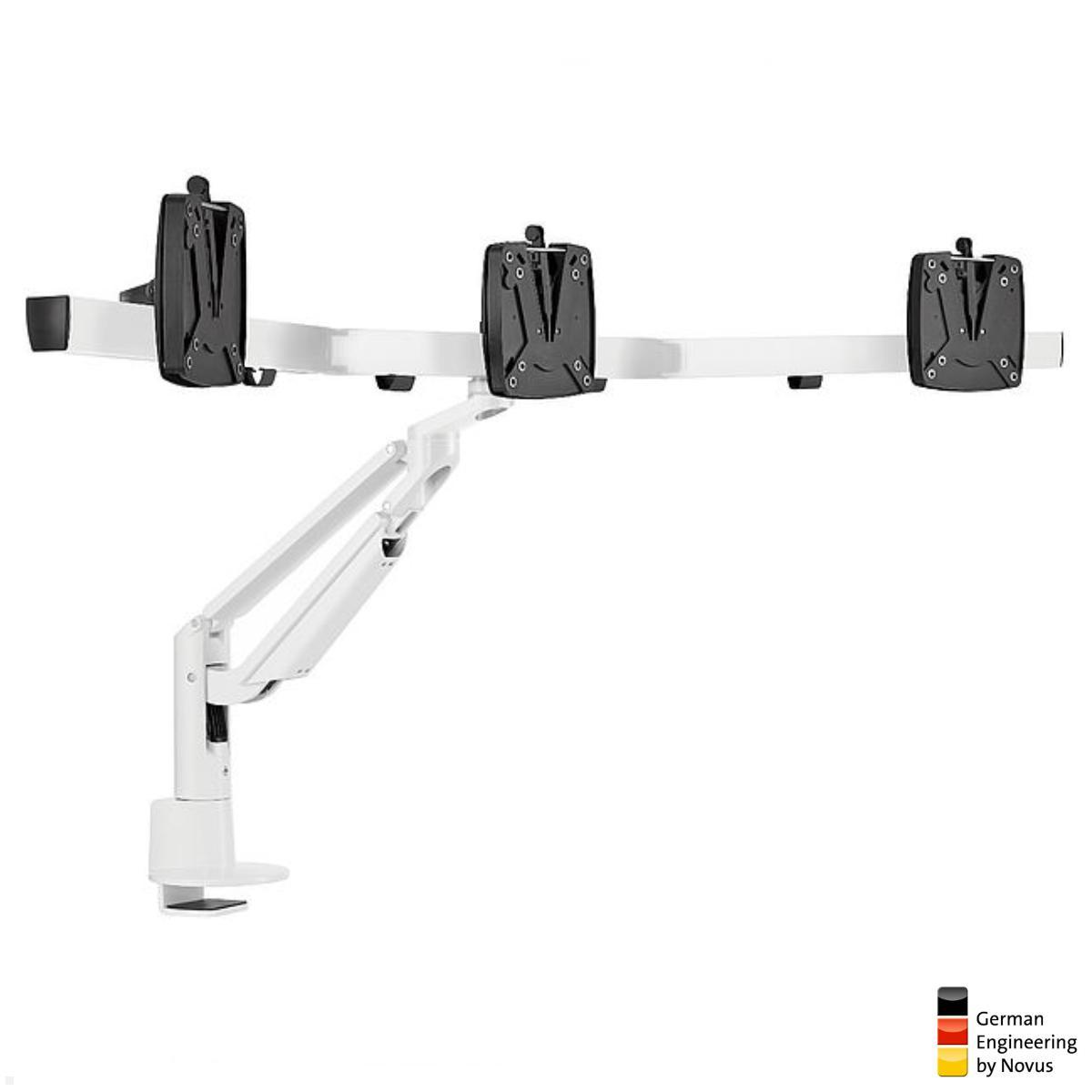 Novus Clu Plus X3 C Monitorhalterung für 3 Monitore (993+2011+000), weiß