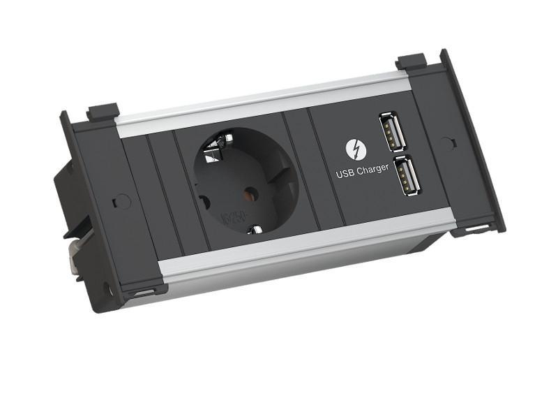 Bachmann KAPSA 1x Steckdose 1x USB Charger XS (927.201)