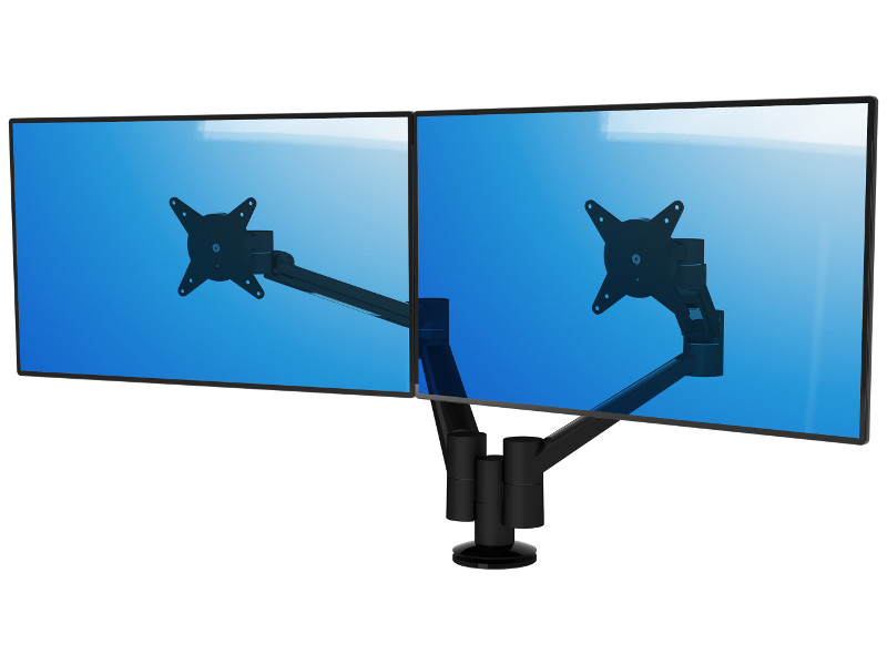 Dataflex Viewlite Plus Dual-Monitorhalterung, schwarz (58.653)