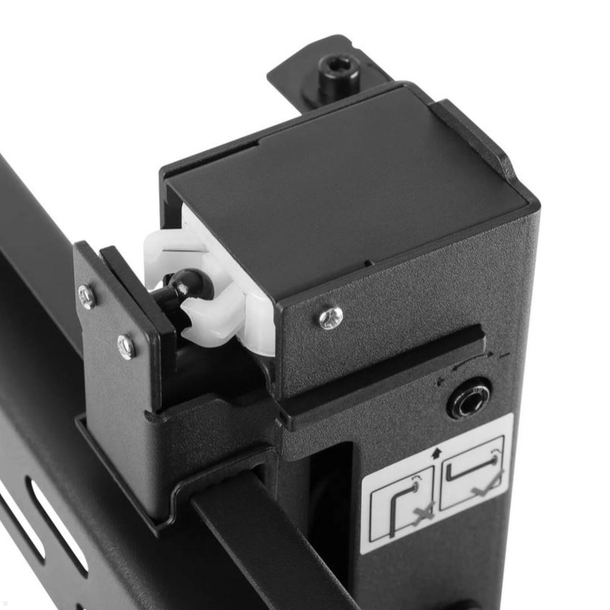 Neomounts LED-VW2500BLACK1 flache Videowall TV Wandhalterung bis 75 Zoll Detailansicht Feinjustierung