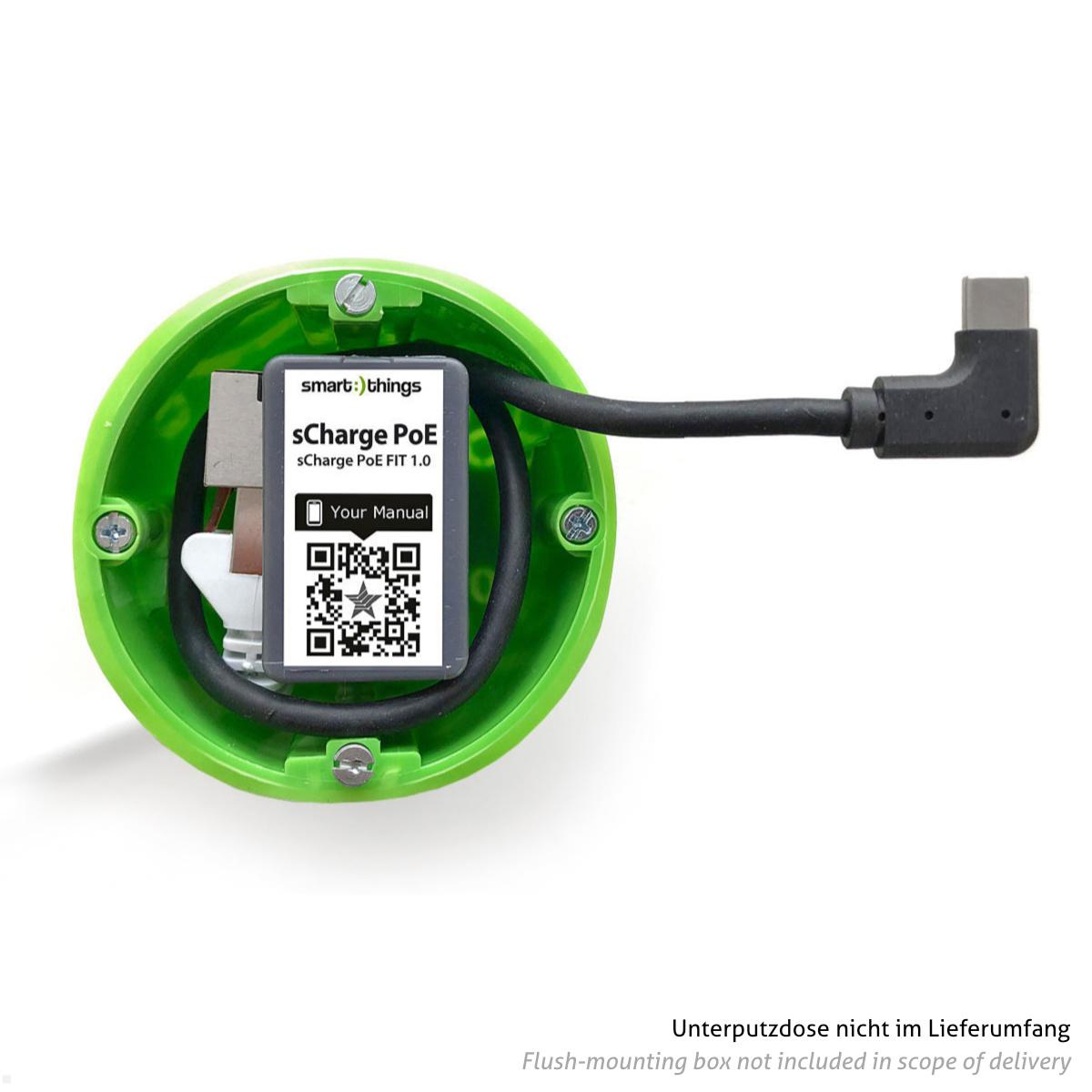 smart things s28 C sCharge PoE Netzteil bis 25-W über Ethernet mit USB-C