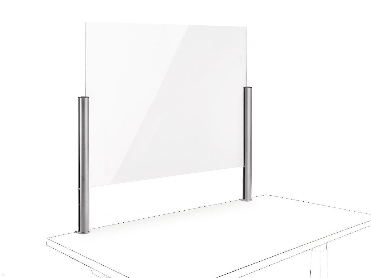 Novus POS Protect Trennwand Klemme 100x75 cm (854+0419+000), silber
