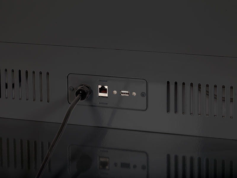 MonLines MDS011B Design Display Stele 65 Zoll Anschlüsse