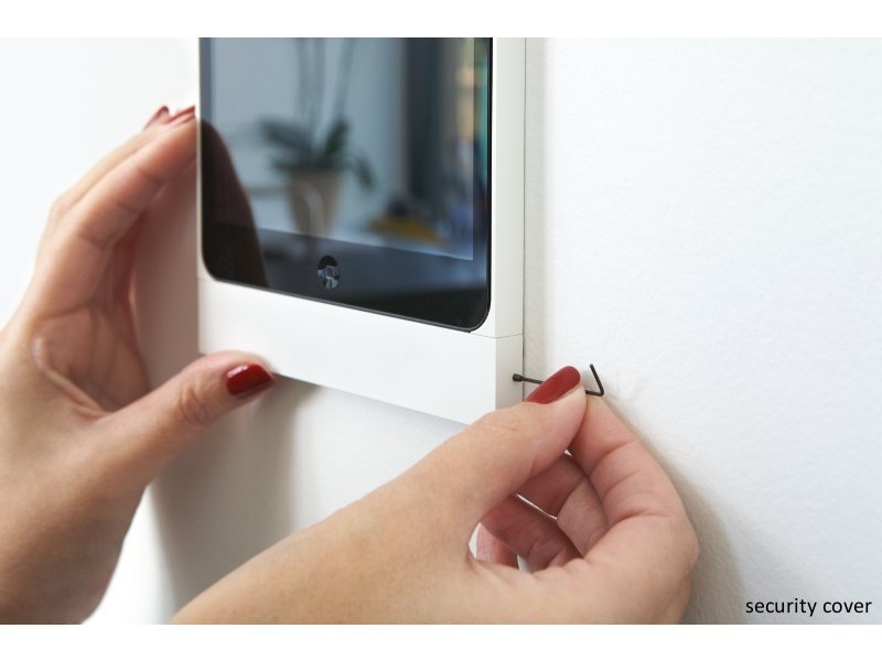 Basalte Eve diebstahlsicherer Tablet Wandhalter für iPad 9.7 Zoll rund, schwarz Diebstahlschutz