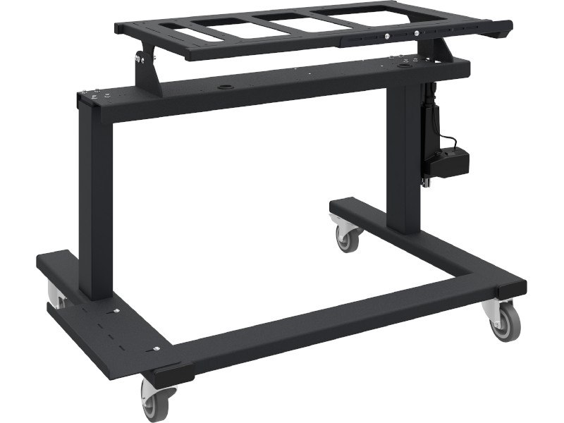 SmartMetals Tip & Touch Mobiler Touchscreen Trolley für Rollstuhlnutzung horizontal bis 65 Zoll Rückseite