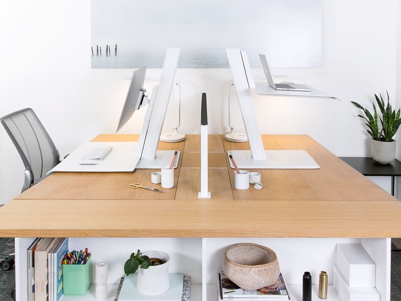 Humanscale QuickStand Eco Laptop Arbeitsplatz höhenverstellbar, weiß