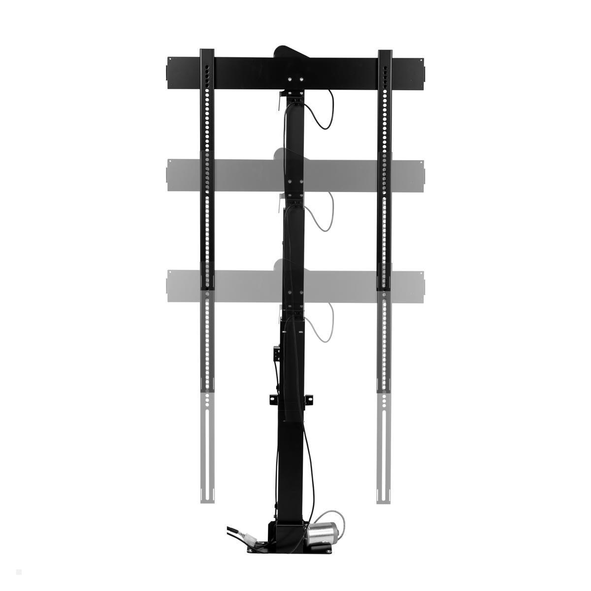 MonLines MLS012BSV Einbau TV Lift bis 75 Zoll, drehbar 225L / 90R, 1045 mm Hub, elektrisch