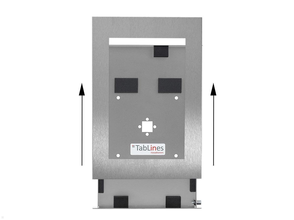 TabLines TSG080E Tablet Schutzgehäuse für Microsoft Surface Go 2, Edelstahl Inlay