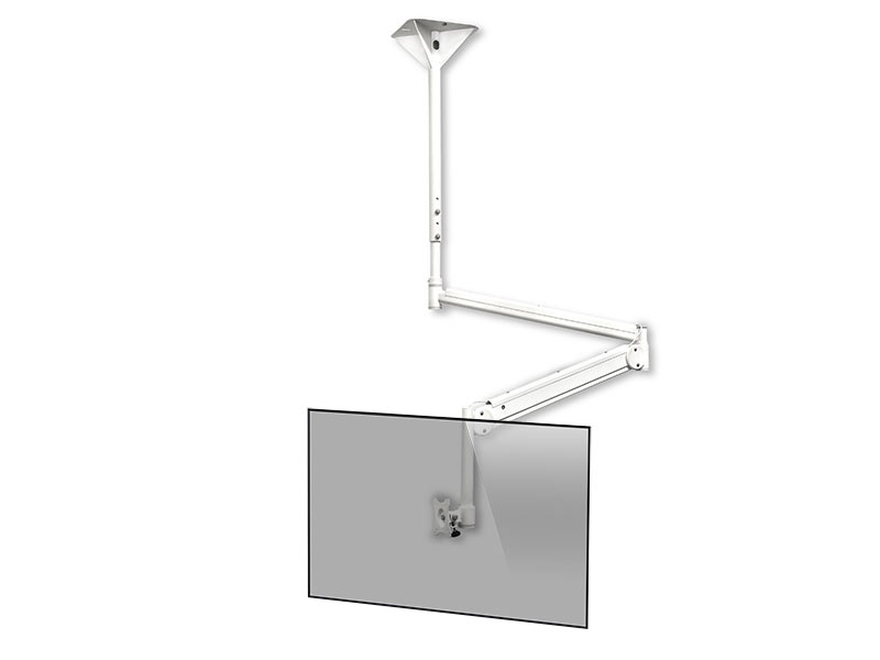 Edbak Praxis Monitor Schwenkarm Deckenhalterung, weiß (MSA01w-B)