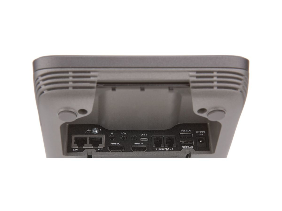 Crestron Mercury Video Konferenzsystem mit Huddly IQ™ Kamera Anschlüsse