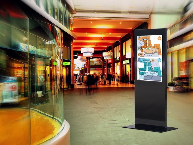 MonLines MDS012B Design Display Stele 70 Zoll Einkaufszentrum