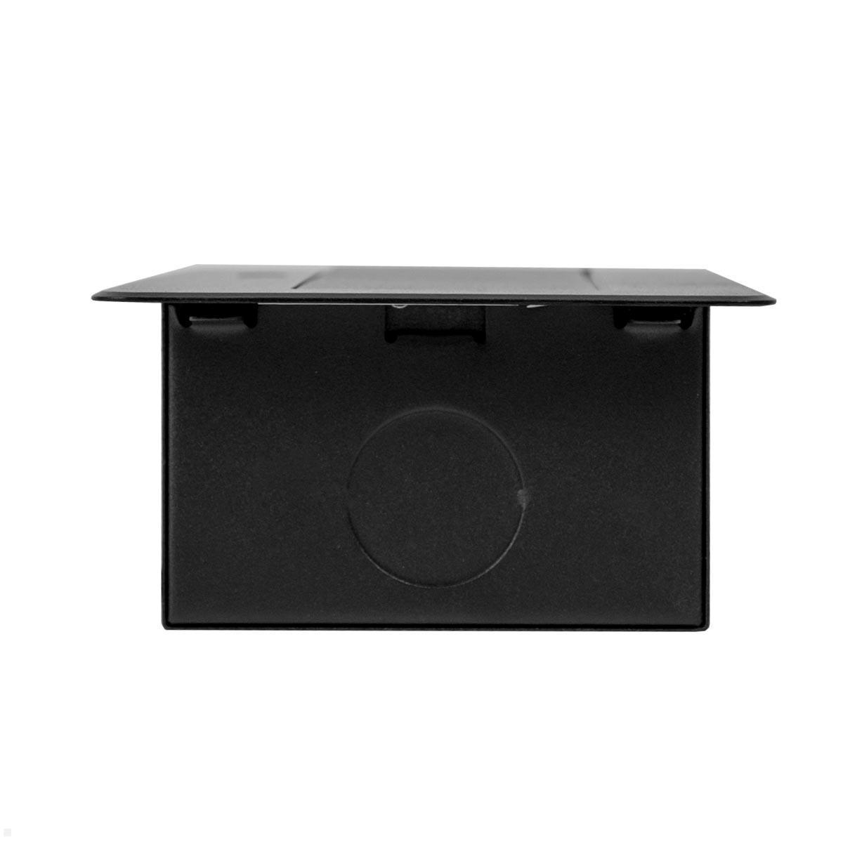 TecLines TES009B 2-fach Einbau Steckdose mit 2x USB-A, 3m Kabel, Seitenansicht