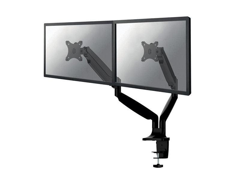NewStar NM-D750D NeoMounts Dual-Monitor Tischhalter höhenverstellbar 10-32Zoll, schwarz