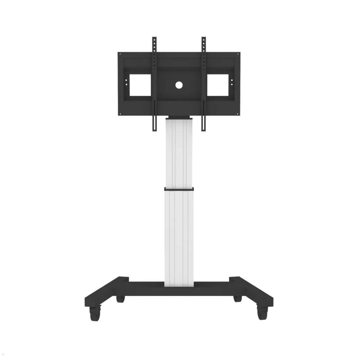 Neomounts PLASMA-M2500SILVER mobiler Flatscreen Bodenständer bis 100 Zoll, silber Front