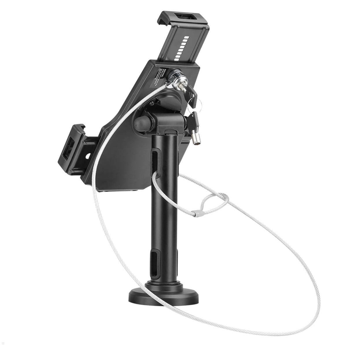 TabLines TTH004B Tablet Tischhalter / Kassenständer bis 10.5 Zoll, DS, schwarz Rückansicht