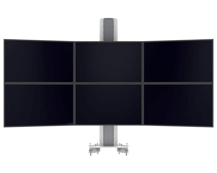 SMS Multimonitor Tischhalterung Control 6-fach Tischklemme