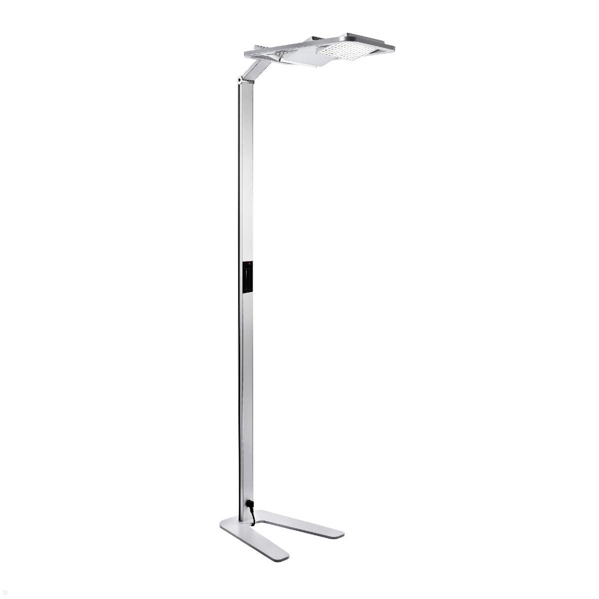 Novus Attenzia space active HCL BT LED Stehleuchte, silber (740+6199+001)