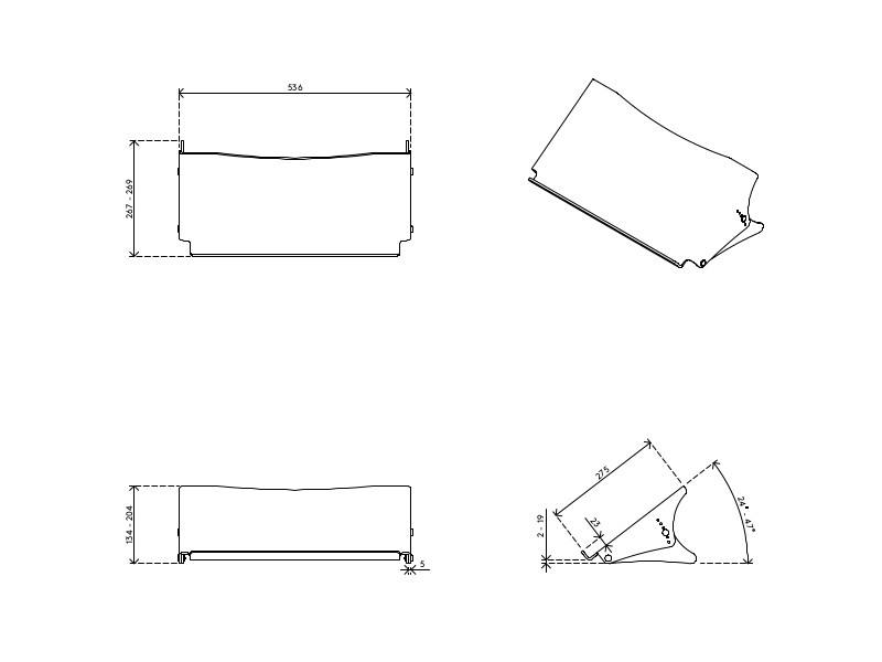 Dataflex Addit ErgoDoc 49.401 Zeichnung