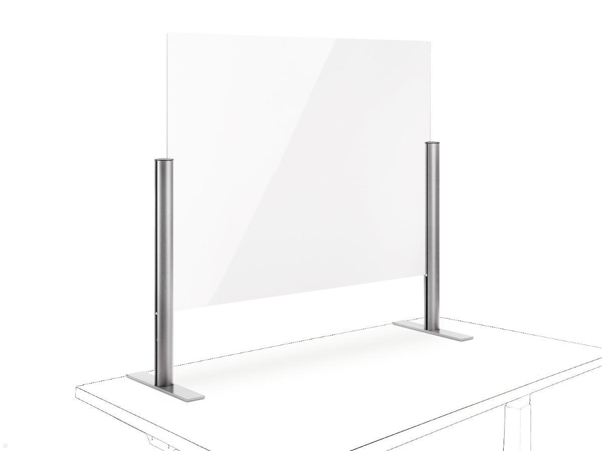 Novus POS Protect Trennwand Standfuß 50x75 cm (854+0169+000), silber