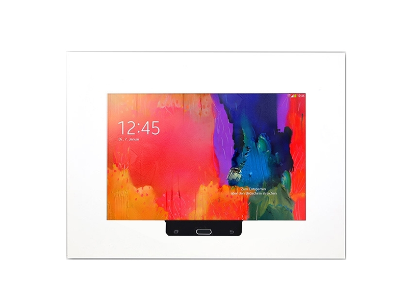 TabLines TWE007W Tablet Wandeinbau für Samsung Tab Pro 12.2 HB, weiß Tablet in Halterung