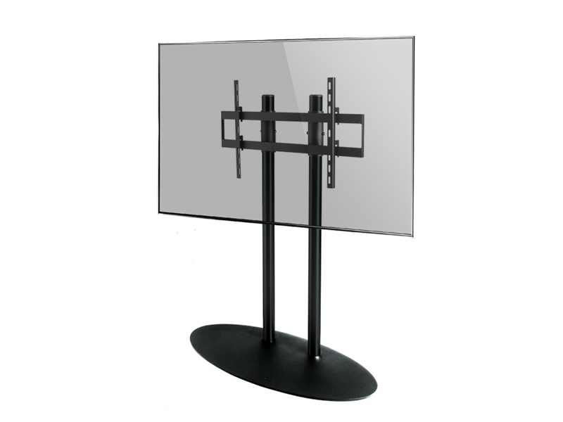 Cavus CAVF51C71M31 Monitorständer 1200mm oval 42-75 Zoll, schwarz 2-fach Säule