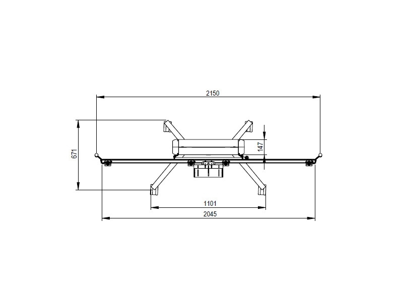 SMS Presence Mobile VC Monitorständer elektrisch Tiefe