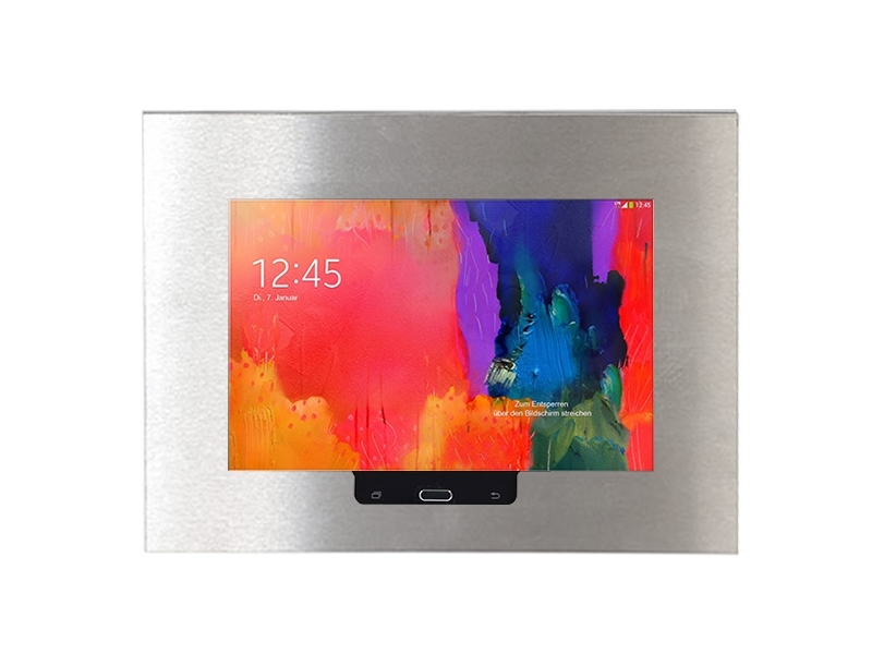 TabLines TWE007E Tablet Wandeinbau für Samsung Tab Pro 12.2 HB, Edelstahl Tablet in Halterung