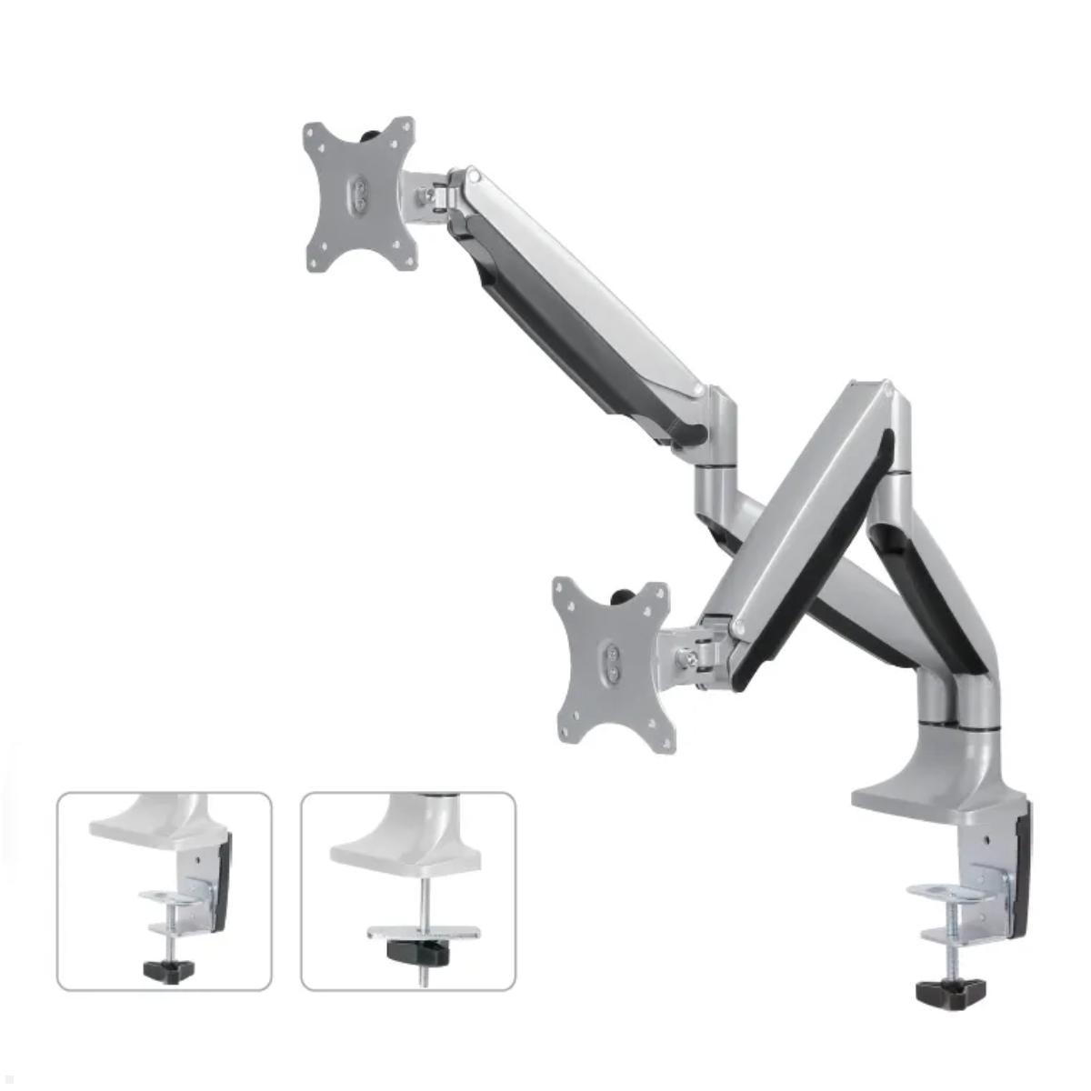Neomounts Select NM-D750D Dual-Monitor Tischhalter, Vorderansicht