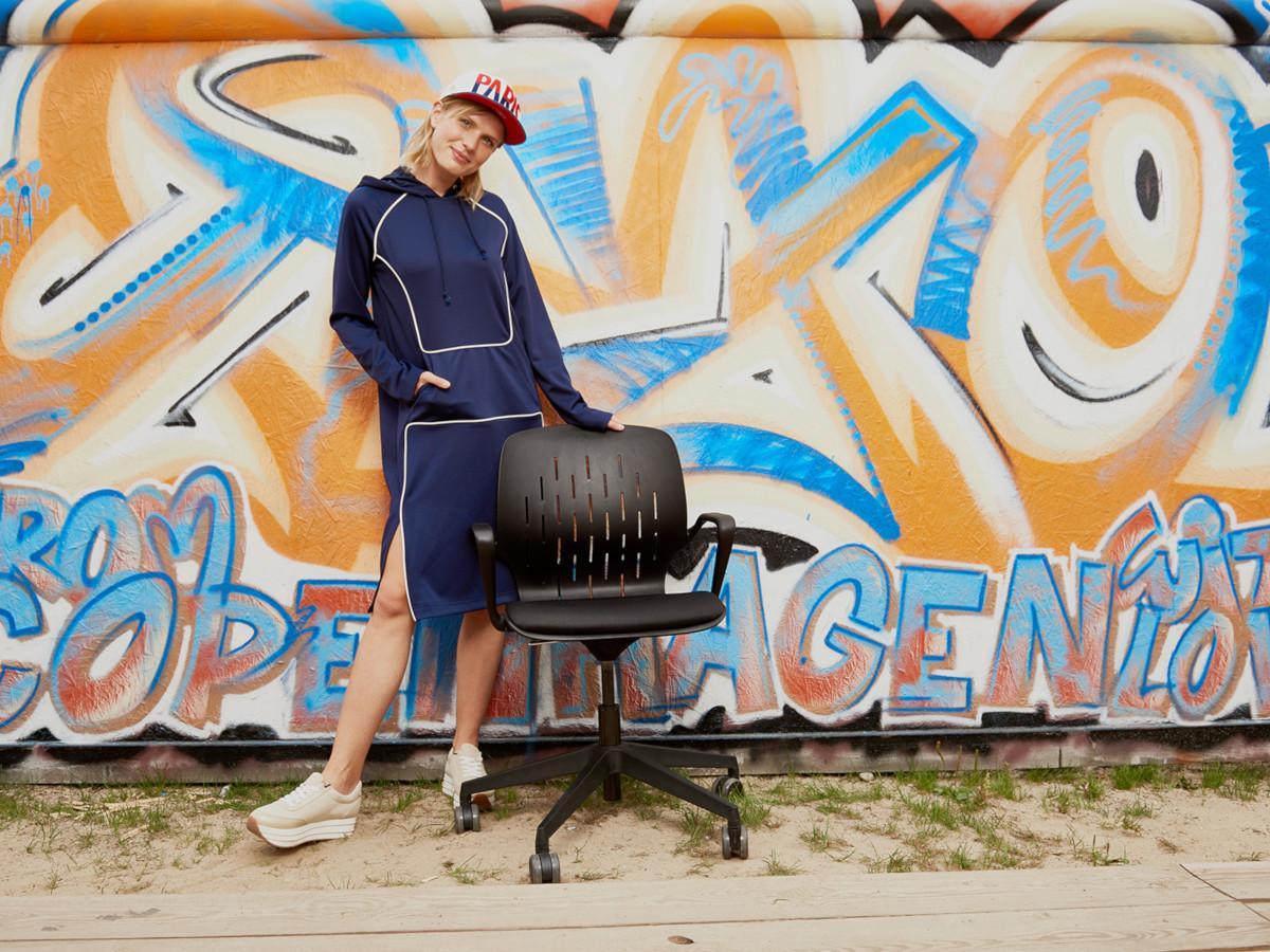 Dauphin to-sync Cowork Bürostuhl / Schreibtischstuhl, schwarz Design Stuhl