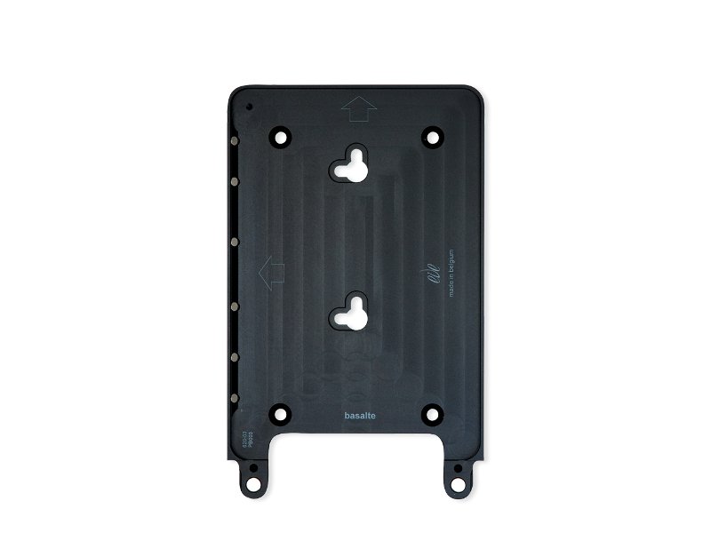 Basalte Tablet Wandhalter für iPad Mini 4, rund schwarz Rahmen