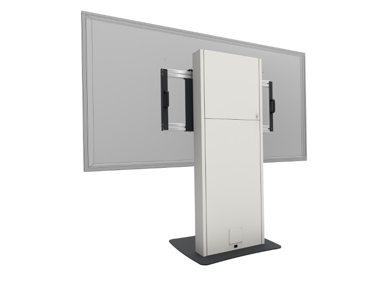 SmartMetals elektrischer Monitorständer 86 Zoll Rückseite mit Display