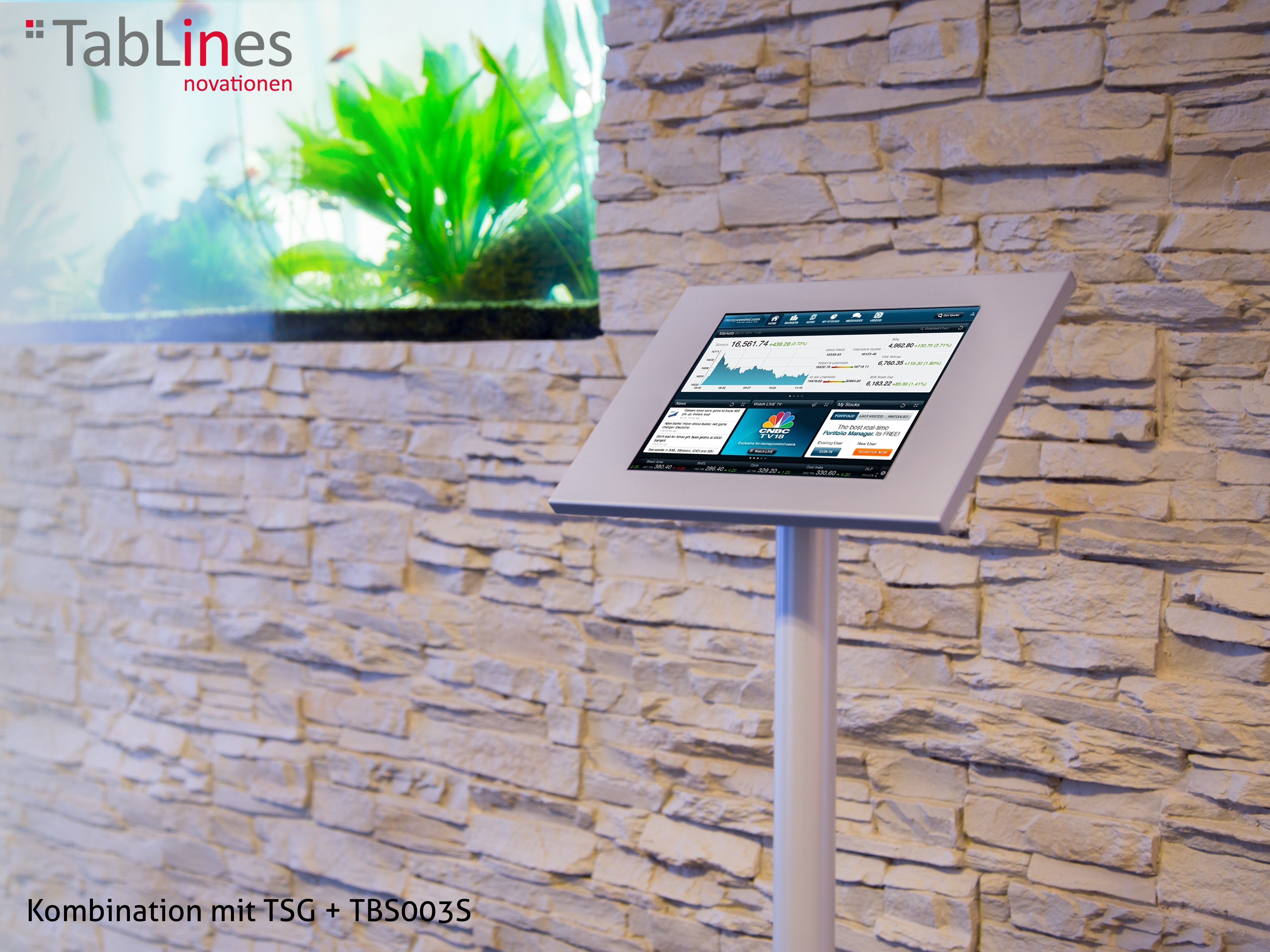 TabLines TSG008W Tablet Schutzgehäuse für Apple iPad Air 1, weiß mit Tabletständer