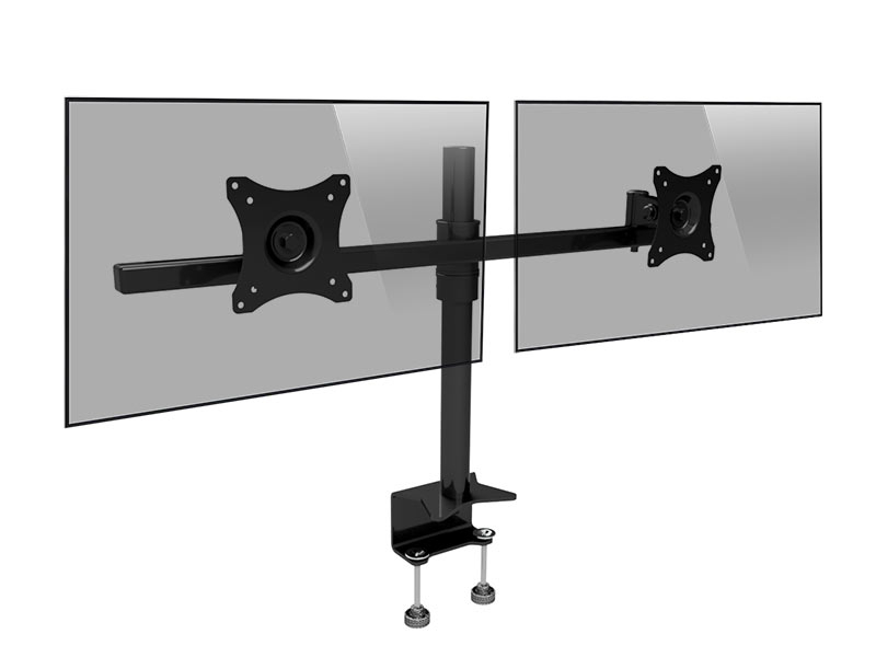 Edbak SV05 Dual Monitorhalterung mit Tischklemme, schwarz