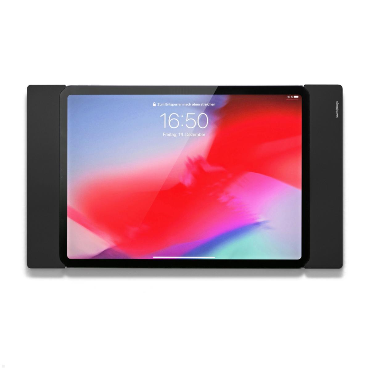 smart things sDock A10 iPad Wandhalterung 10.2 / 10.5, schwarz Querformat
